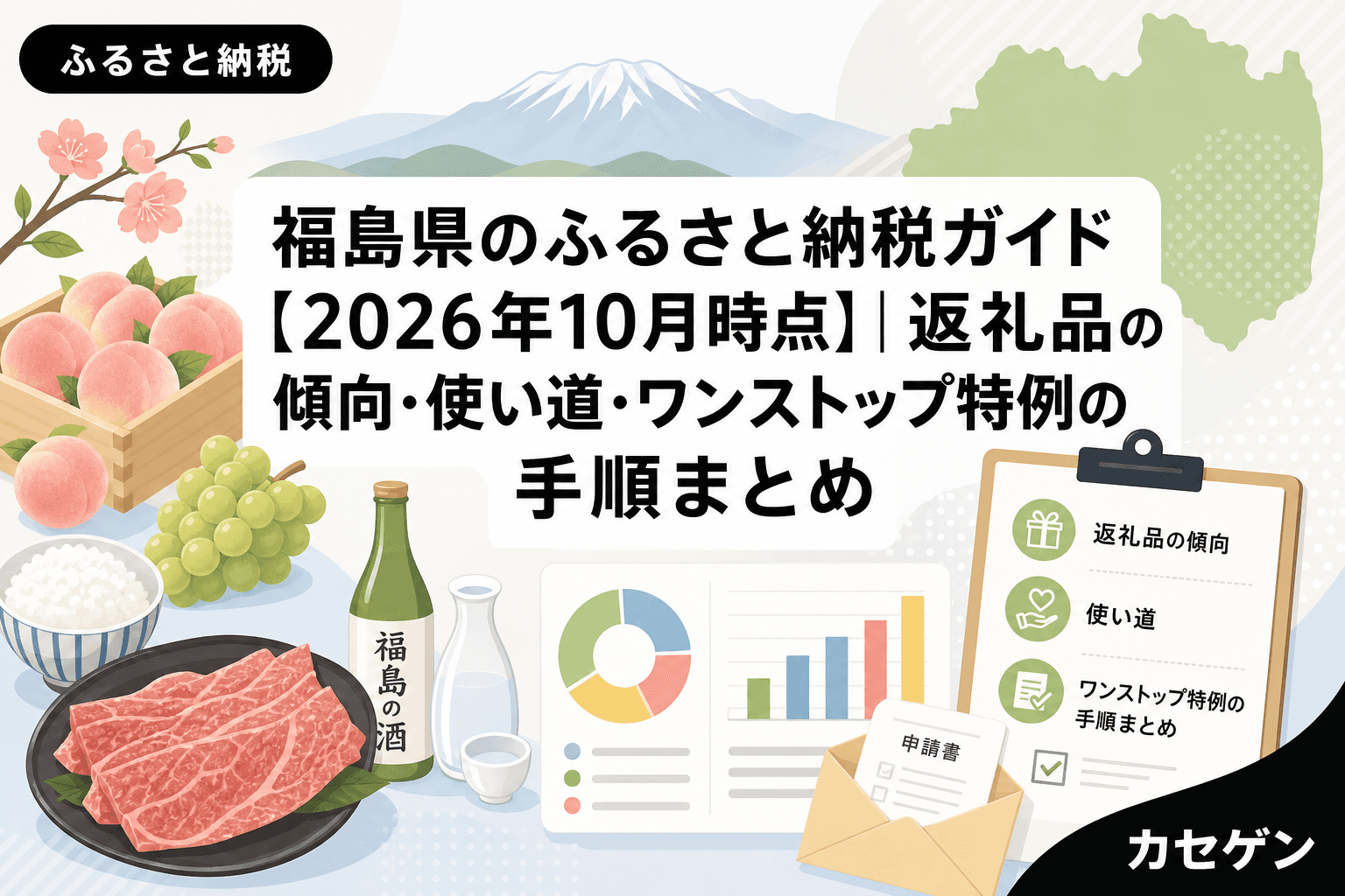 福島県のふるさと納税ガイド【2026年10月時点】|返礼品の傾向・使い道・ワンストップ特例の手順まとめ